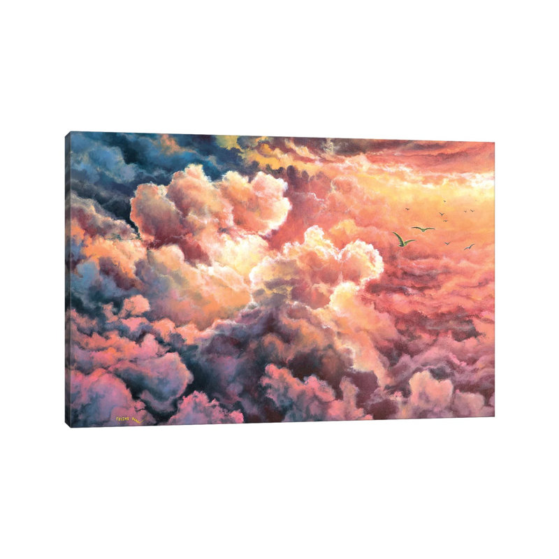 Warm Clouds par reproduction d'art, Toile tendue, H 8 po x l 12 po x P 0,75 po