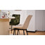 Tufted Velvet Dining Chair with Curved Back and Metal Legs, Set of 4-826880945