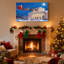 Ensemble de 3 impressions sur toile de Noël, père Noël, traîneau et rennes-269603418