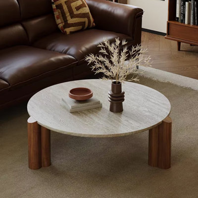 Retro Wabi-Sabi minimalist design coffee table