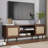 TV Stand For 55/65/70 Inch TV, Boho 59" Entertainment Center With Storage, Modern Mid Century Media Console With Rattan Doors And Adjustable Shelf, Wood TV Stand For Living Room-1734055725-1736728840