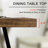 70.9'' Wood Dining Table in Walnut