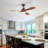 52'' Modern 3-ABS-Blade Downrod Ceiling Fan With Led Light And Remote, Reversible Dc Motor, Adjustable Color Temperature-1328407482