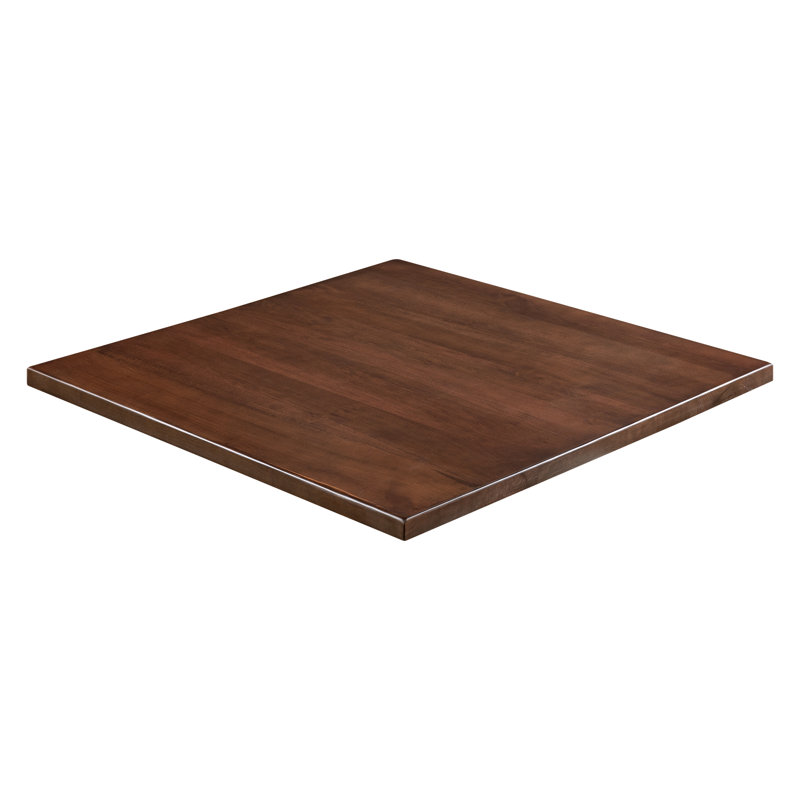 Plateau de table Kelly Kelly, H 1,5 po x l 36 po x P 36 po, Chêne foncé