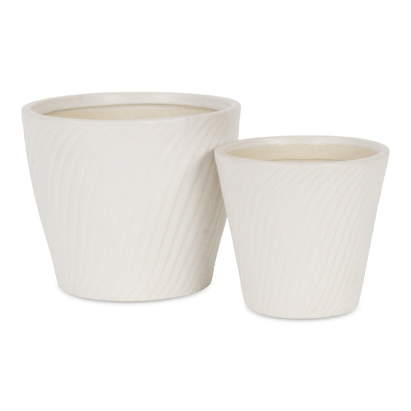 Currula Handmade Ceramic Pot Planter, 5" x 5.25" x 5.25"