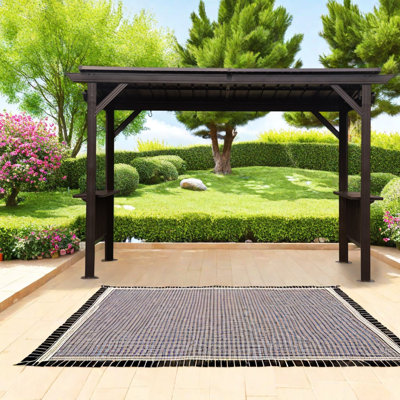 Pavillons de jardin spacieux (doit inclure le cadre), auvent en acier pour barbecue