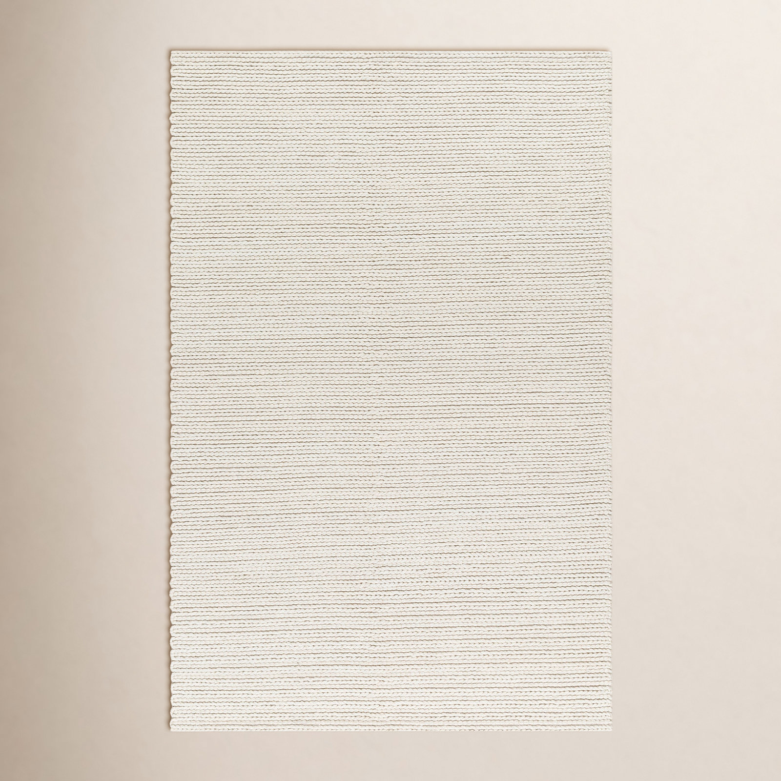 Rosemead Handmade Ivory Rug, Rectangle 6' x 9'