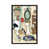 Toile encadrée de bois rustique foncé