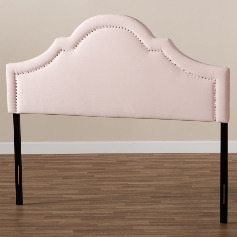 Michelly Upholstered Headboard, Full, Light Pink