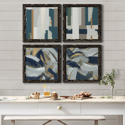 " Close To The Edge I " 4 - Pieces Painting Print