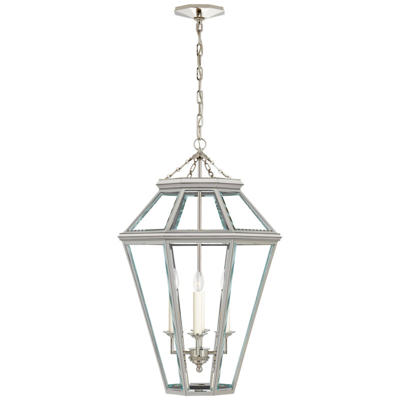 Edmund 4 - Light Chandelier, Polished Nickel