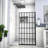 Shower Door 34" W X 72" H Single Panel Frameless Fixed Shower Door, 5/16 In. (8Mm), Open Entry Design In Matte Black