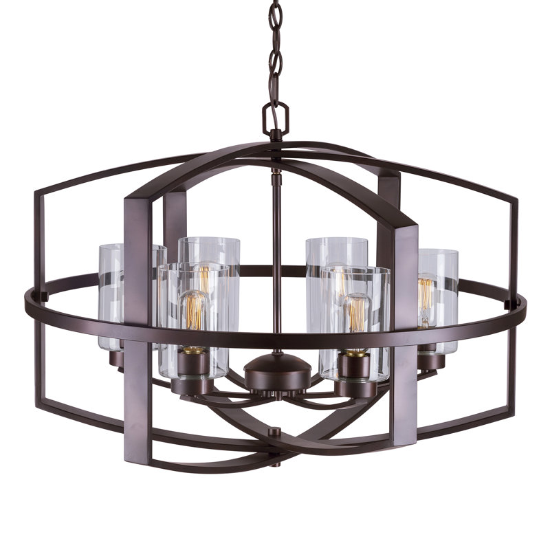 Luminaire suspendu linéaire 6 lumières Lantern