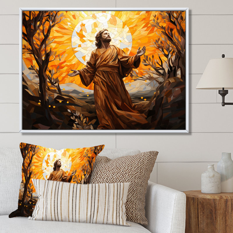 Chrétienté du Christ, Cadre photo noir, H 30 po x l 40 po x P 1,5 po