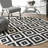 Decca Geometric Handmade Tufted Wool Black/Cream Area Rug-824119442