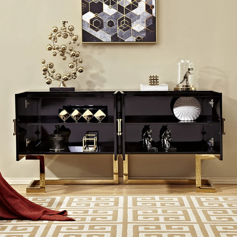 Buffet noir simple