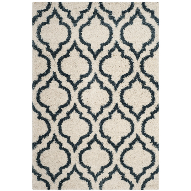 Darrold Hudson Shag Performance Geometric Rug, Rectangle 5'3" x 7'6"
