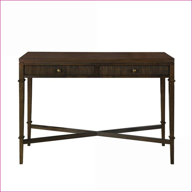 Table basse côtière à 2 tiroirs brun foncé - Martha Stewart Lily Pond Collection & amp; Patins de protection de plancher pour le salon