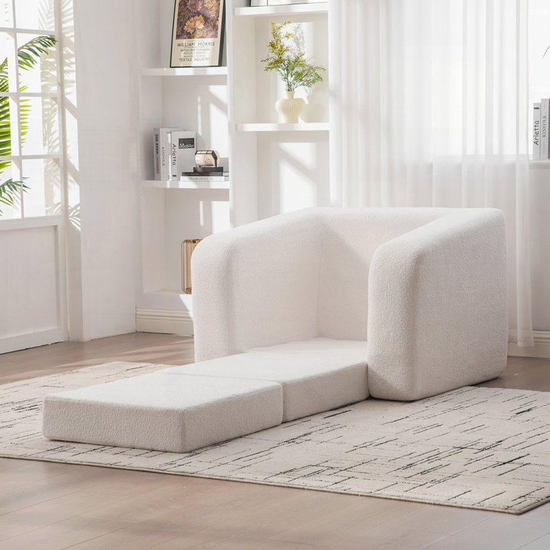 Chaise d'appoint moderne pour le salon, Ivoire ivoire