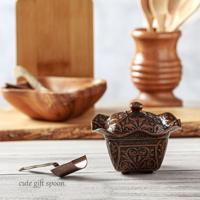 Crystalia USA Metal Candy Bowl