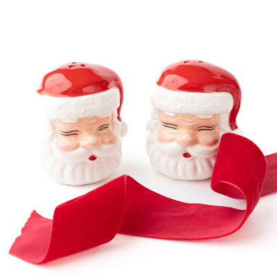 Red Santa Boxed Salt & Pepper Set