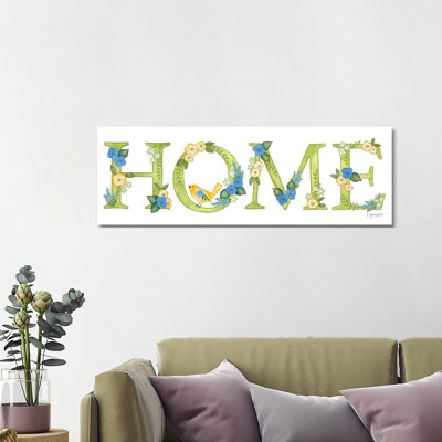 Hydrangeas In Bloom Home by Annie LaPoint - Wrapped Canvas Panoramic Print