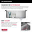 Évier de cuisine à cuve simple encastrable en acier inoxydable avec accessoires Delta Marca ™-84059289