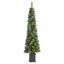 Arbre de Noël pré-éclairé pin vert avec lumières cachemire-349463048