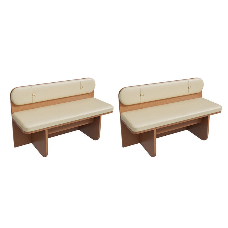 Banc rembourré en similicuir Rayni
