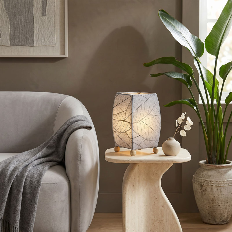 Lampe fantaisie feuilles de cacao Mendocino, Grey
