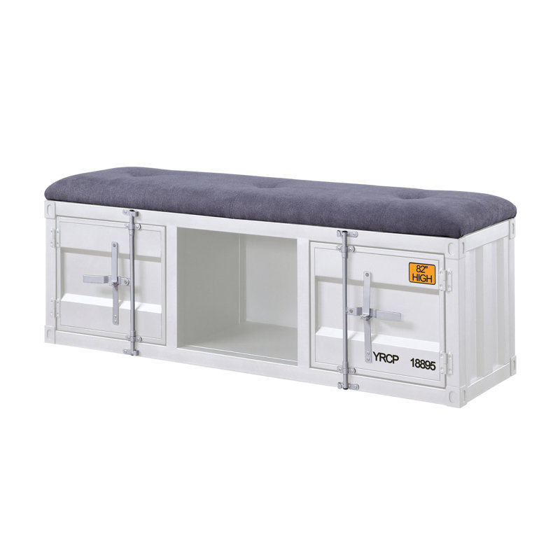 Storage Bench, White