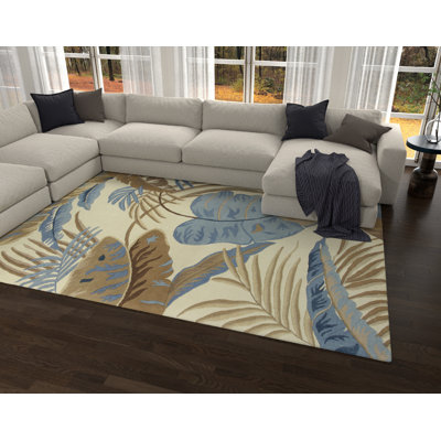 Vredenburgh Ocean Handmade Tufted Wool Area Rug