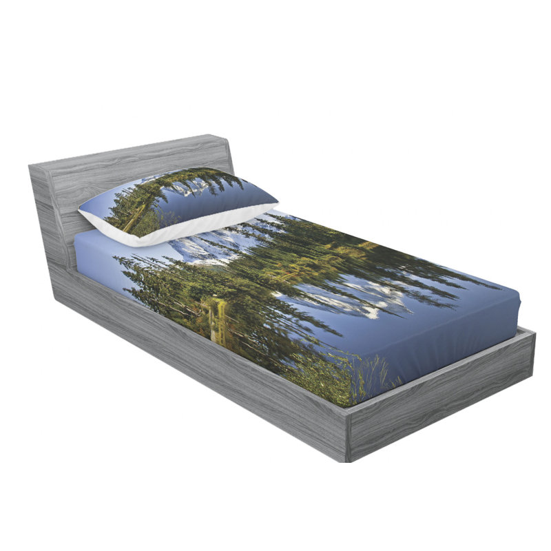 Microfiber Sheet Set, Twin Sheet Set with Fitted Sheet