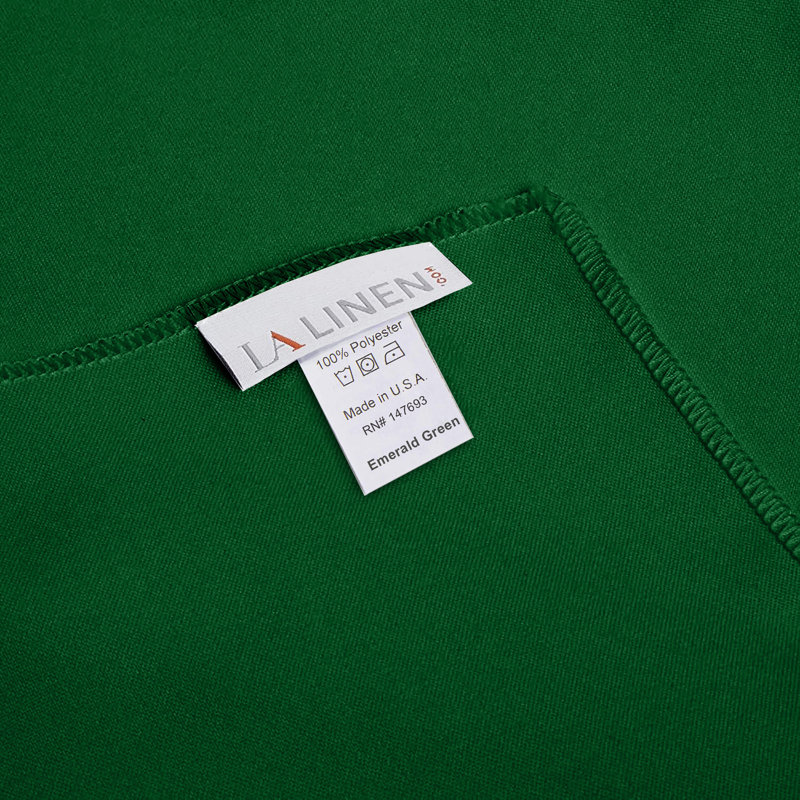 Solid Color Square Tablecloth - Basics by Wayfair™, Emerald Green, 52" Square