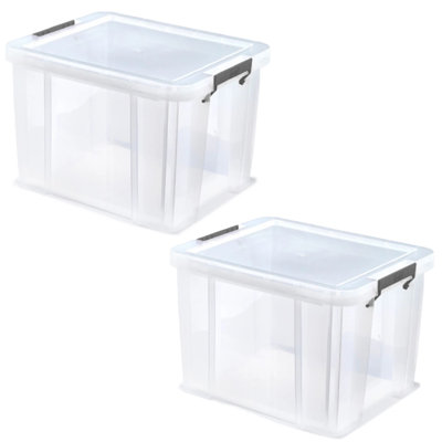Whitefurze Plastic Storage Tub & Tote