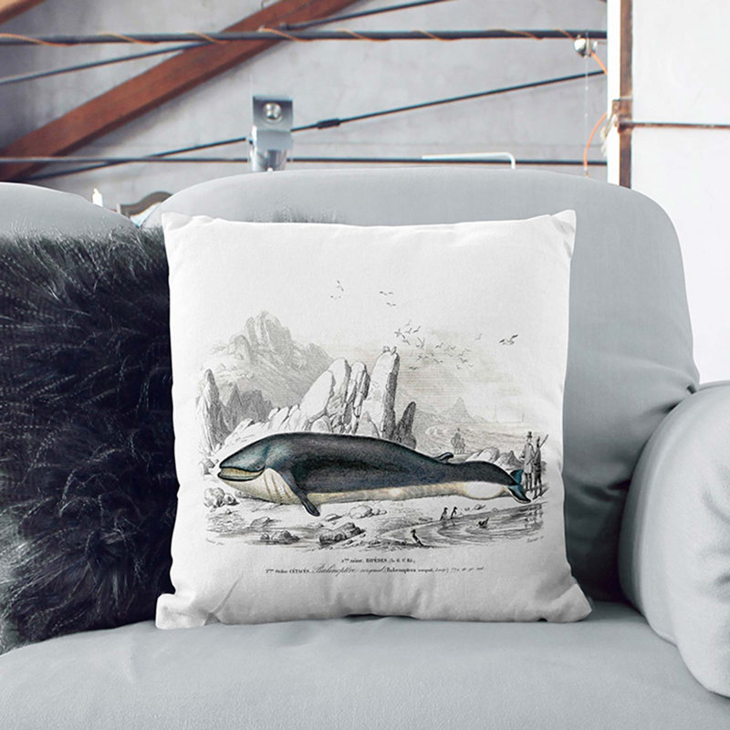Square Throw Cushion, 40cm H x 40cm W x 15cm D