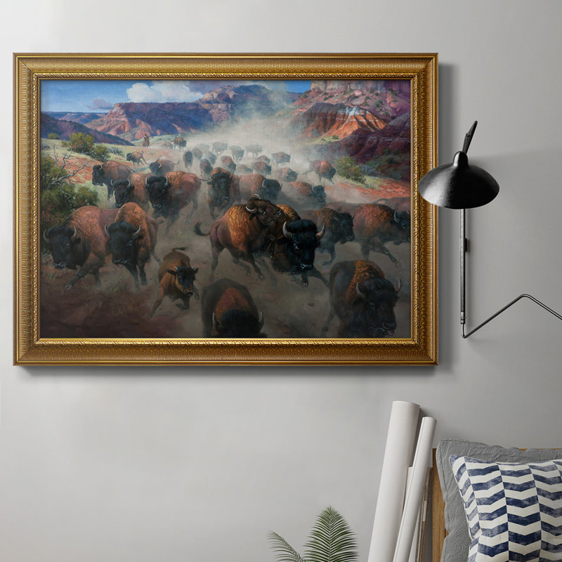 Tonnerre dans le Palo Duro - cadre photo, impression sur toile, H 16 po x l 20 po
