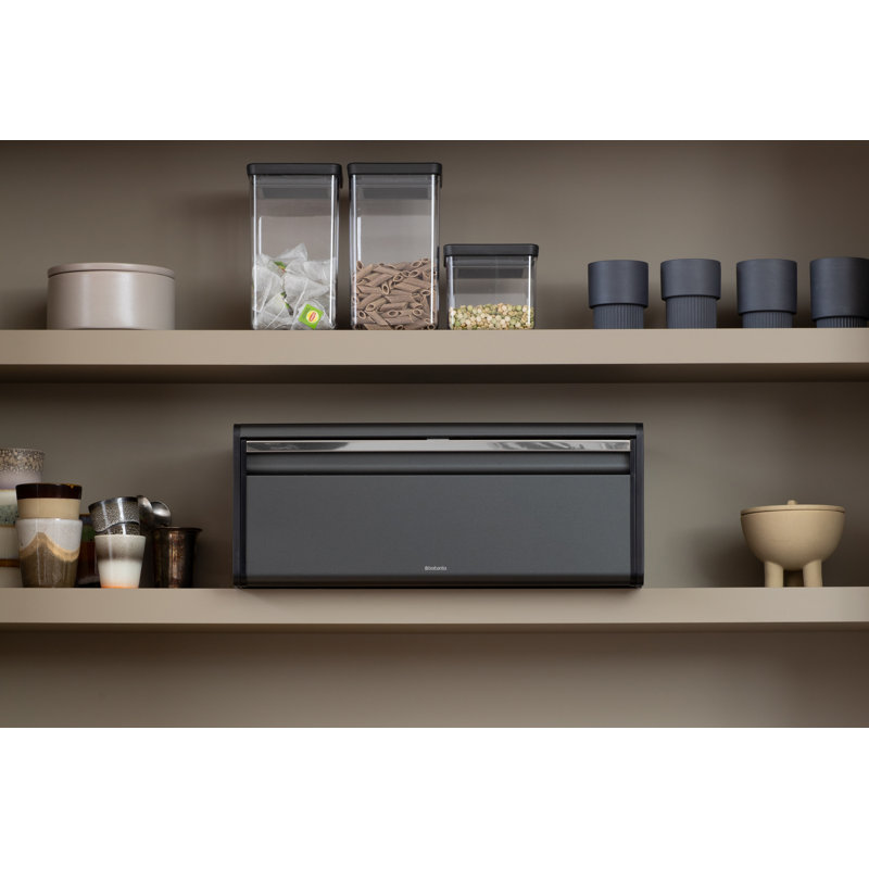 Matte Steel Fingerprint Proof Fall Front Bread Box