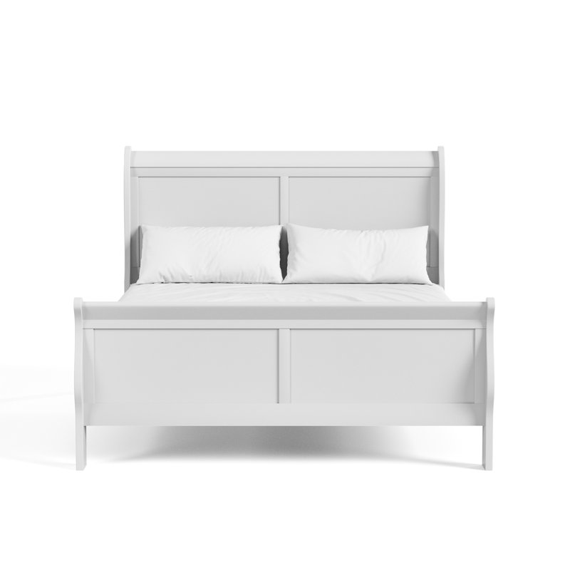 Aberdeen Solid Wood Sleigh Bed, Queen