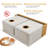36‘’ L x 22'' W Gold Farmhouse 50/50 Double Bowl Stainless Steel Undermount Kitchen Sink with Accessories-120641798