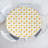 Ebern Designs Snail Fitted Round Tablecloth Diameter Mustard White-178712028