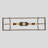 34 in. 5-Light Cage Dark Walnut Rustic Linear Pendant Light for Kitchen Island with No Bulbs Included-1447890418