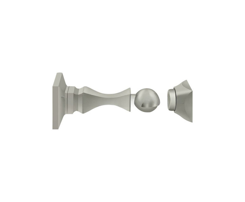 Deltana MDH35U15 Magnetic Door Holder 3-1/2"; Satin Nickel Finish, Satin Nickel