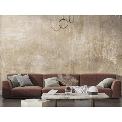 Warm Beige Plaster Wall Mural