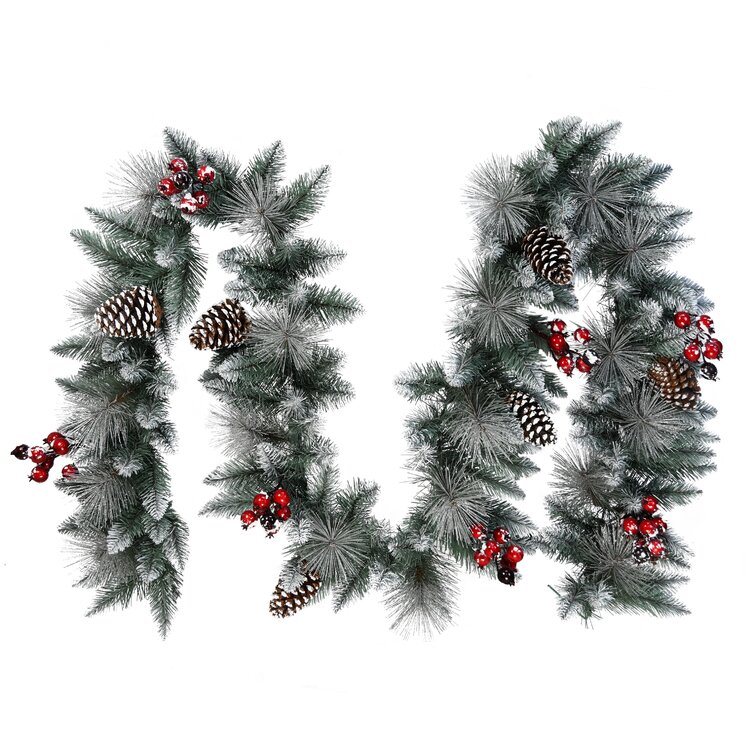 Homespun Holiday Red Wooden Bead Garland, 144