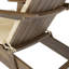 Chaise Adirondack pliante en bois massif Laffey-30796171