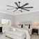 72 Inch Ceiling Fan With Light, 8 Blades Ceiling Fan With Light and Remote, Indoor Ceiling Fan Large Ceiling Fans for Living Room
