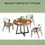 Table de bienvenue élégante, table de salle à manger, table de salle à manger