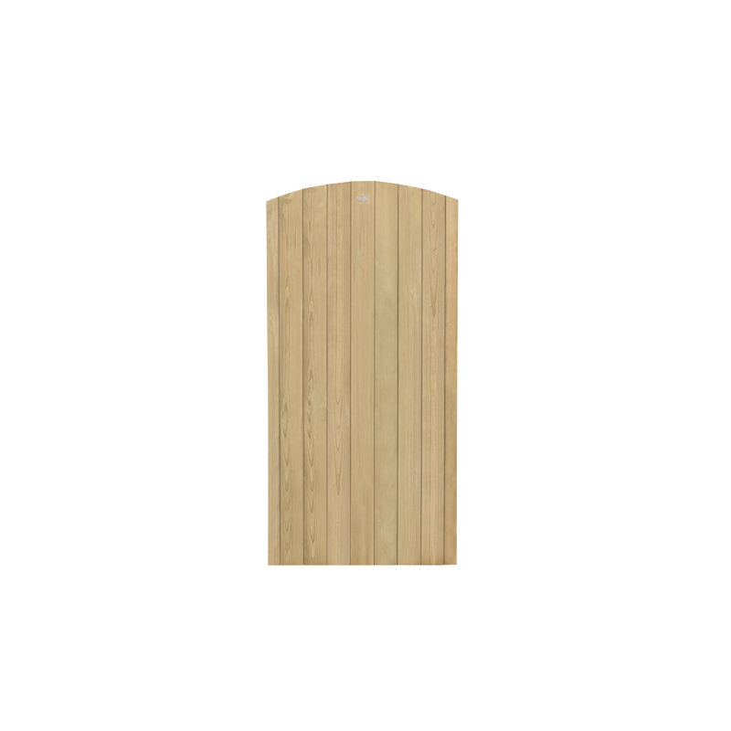 180.1368cm H x 90.0684cm W Natural Timber Wood Gate