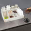 Wooden Condiment Organizer With 9 Compartment